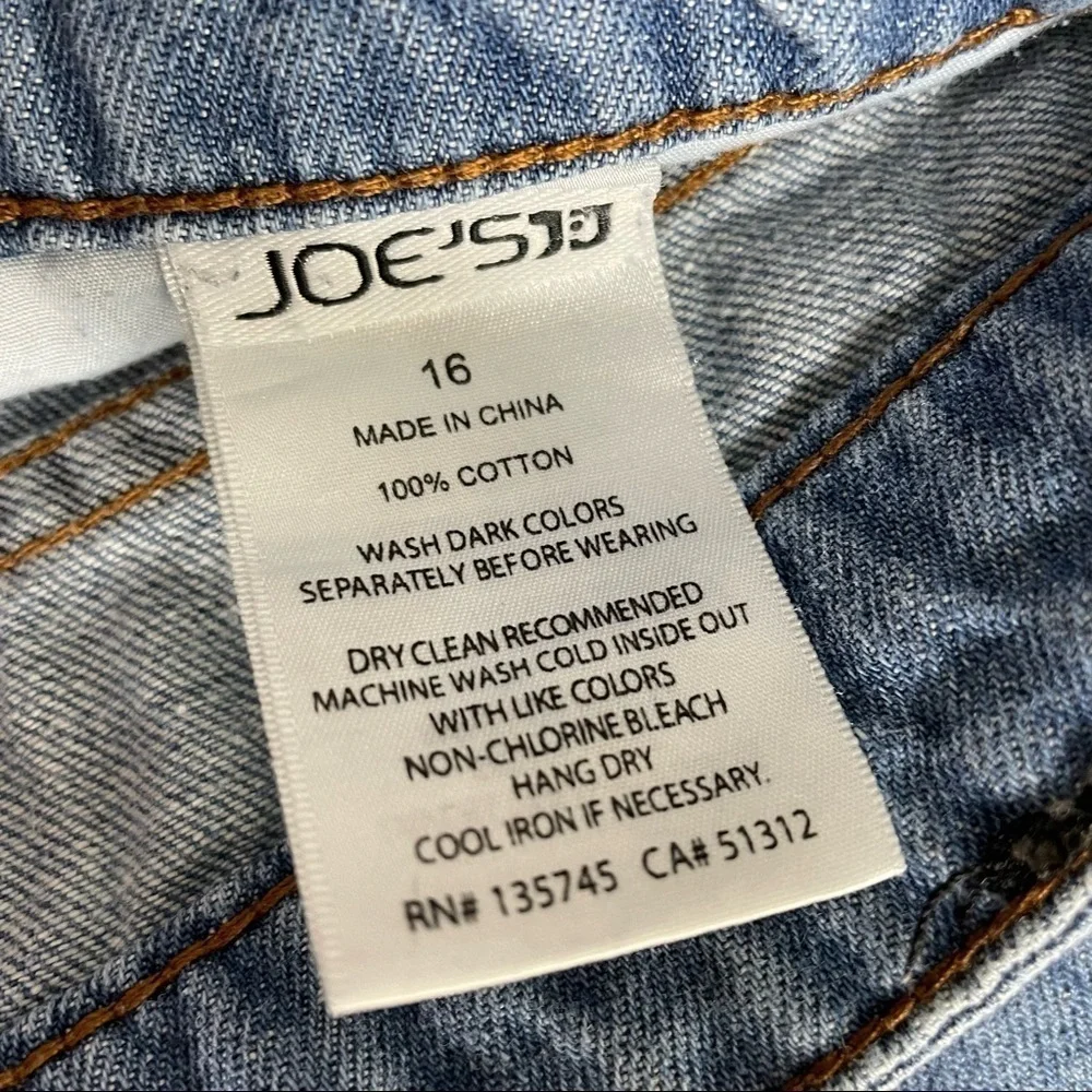 Joe's Jeans Ever Blue Color: Liam - Size‎ 16 - Style Number: BOD1331242